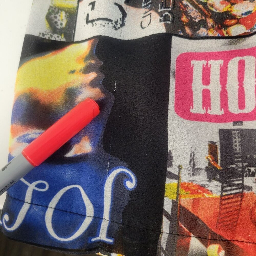 Bershka Mini Pop Art Dress Size M Vibrant Colorful Art To Wear Fashion Statement - Picture 10 of 11